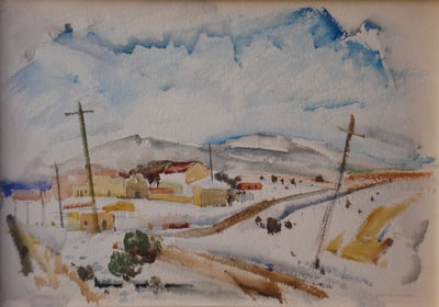 Taos Landscape by Victor Higgins