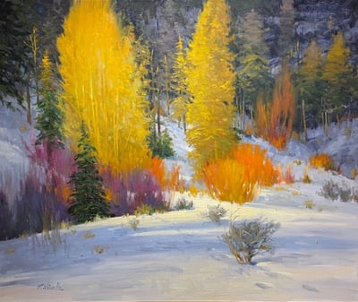 Mountain Winter by Ray Vinella