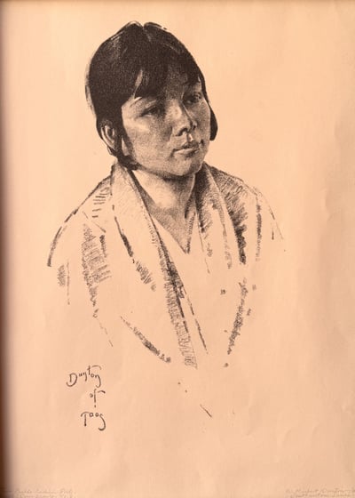 Taos Pueblo Indian Girl by W.  Herbert Dunton
