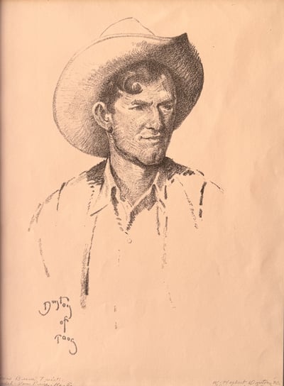 Texas Bronc Twist by W.  Herbert Dunton