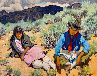 A Storm Brewing by Walter Ufer
