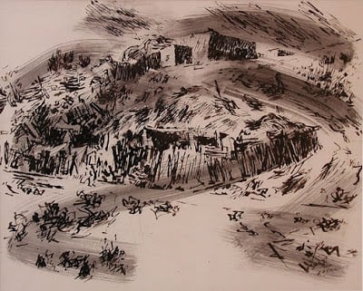 Adobe on Hill by Ward Lockwood