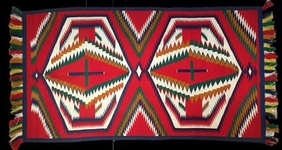 Germantown 1890s  64" x 35" by Weavings