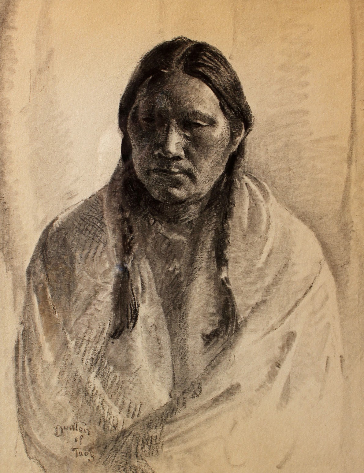 Taos Pueblo Indian by W. Herbert Dunton