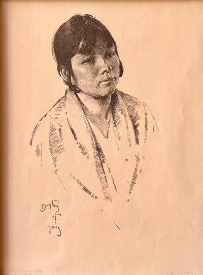 Taos Pueblo Indian Girl by W. Herbert Dunton