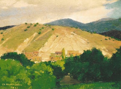 Velarde Adobes by E.L. Blumenschein