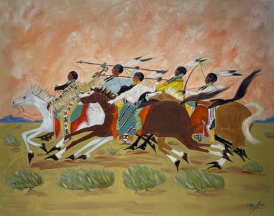 Hunting for Buffalo by Chloé Marie