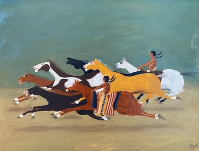Pushing the Herd by Chloé Marie