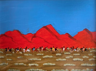 The Red Mountains by Chloé Marie
