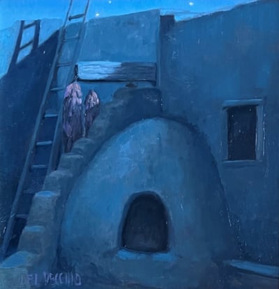Pueblo Nocturne by Katelyn Betsill Del Vecchio