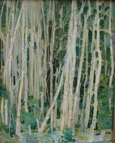 Aspens by Leon Gaspard 