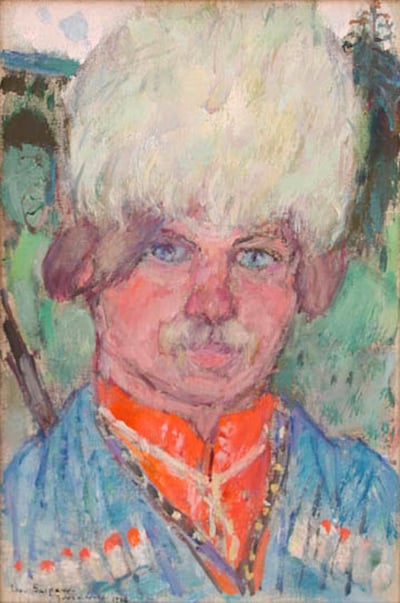 Cossack Officer, Siberia by Leon Gaspard 