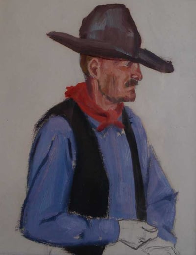 McAfee in Taos by Ila McAfee