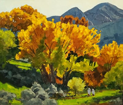 Autumn in Taos by John Lintott 