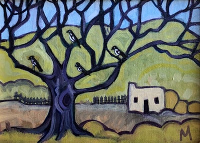 Four Magpies by Melwell Romancito