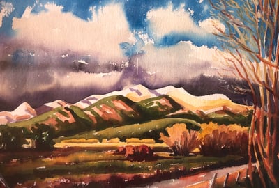 Road to the Pueblo by Dean Porter