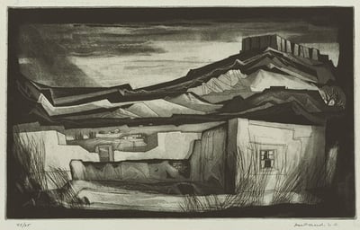 Pilar in the Canyon by Doel Reed