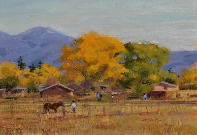 Autumn Backroads of Taos by Spike Ress